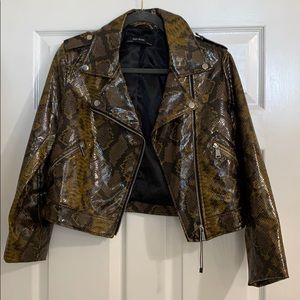 Zara snakeskin jacket